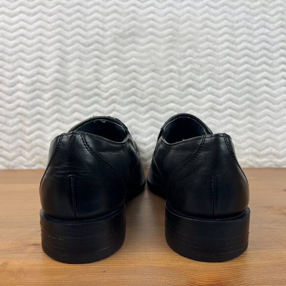 Woven Leather Mens Loafers Shoes Square Toe Retro Slip On Lamasini Sz 9 US EU 43 - Picture 10 of 16